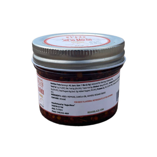Salsa Macha Mango – 4 oz | Spicy Chili Oil with Árbol Peppers & Mango in Canola Oil – Mexican Gourmet Sauce for Tacos, Meats & More