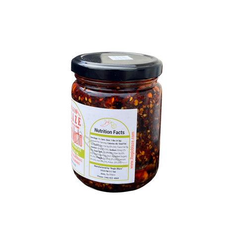 Salsa Macha with Almonds & Peanuts – Spicy Crunchy Chili Oil in Avocado Oil | 7.5 oz Gourmet Mexican Salsa for Tacos, Eggs, Meats & More