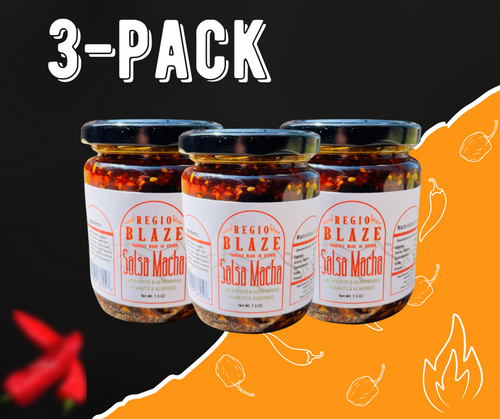 Salsa Macha Trio Pack – Regio Blaze | Spicy Mexican Chili Oil | Gourmet Salsa