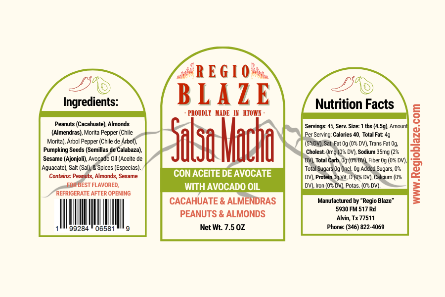 Salsa Macha with Almonds & Peanuts – Spicy Crunchy Chili Oil in Avocado Oil | 7.5 oz Gourmet Mexican Salsa for Tacos, Eggs, Meats & More